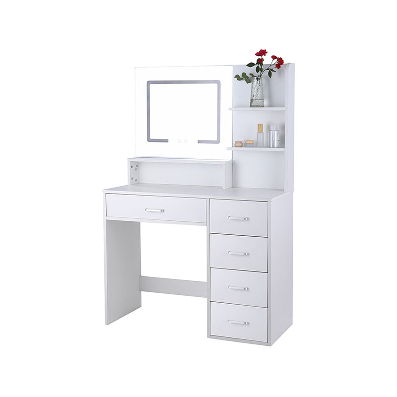 HZ3041 Amplo armazenamento moderno com grande espelho LED e penteadeira com luzes