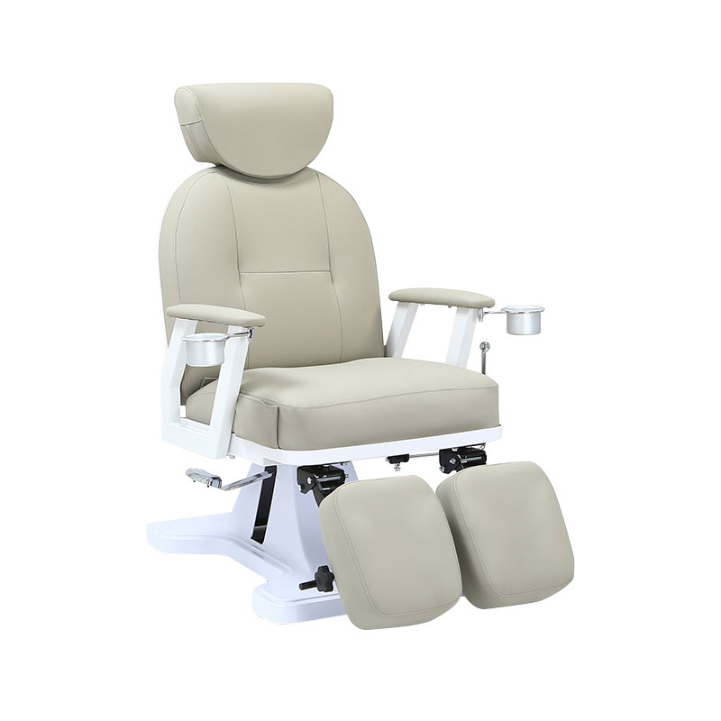 HZ1027 Cadeira de pedicure reclinável ajustável com suporte para copo