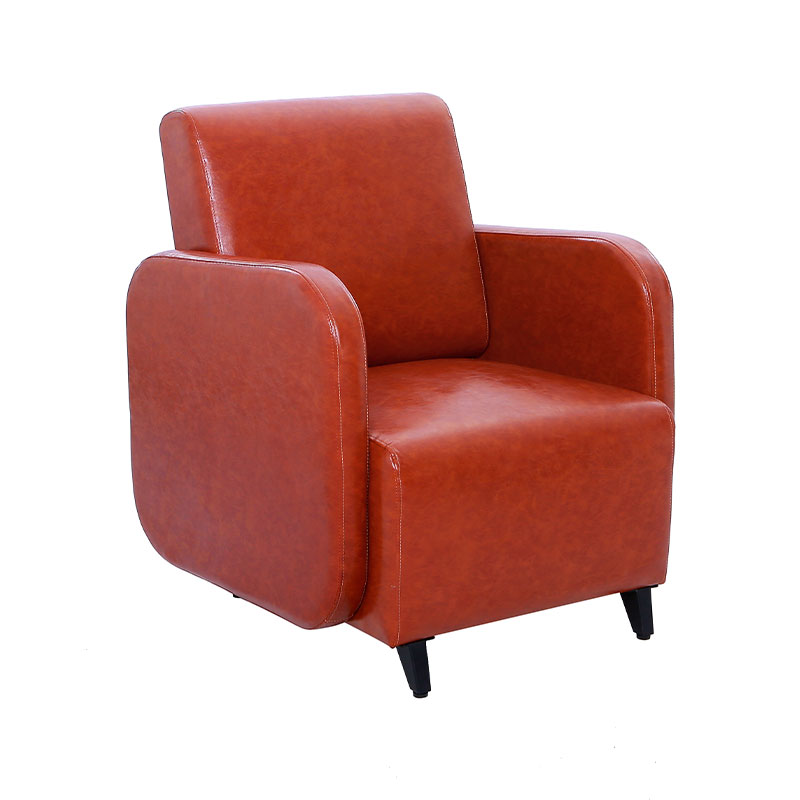 HZ7021 Bancos de sala de espera de salão sigle peison marrom vermelho