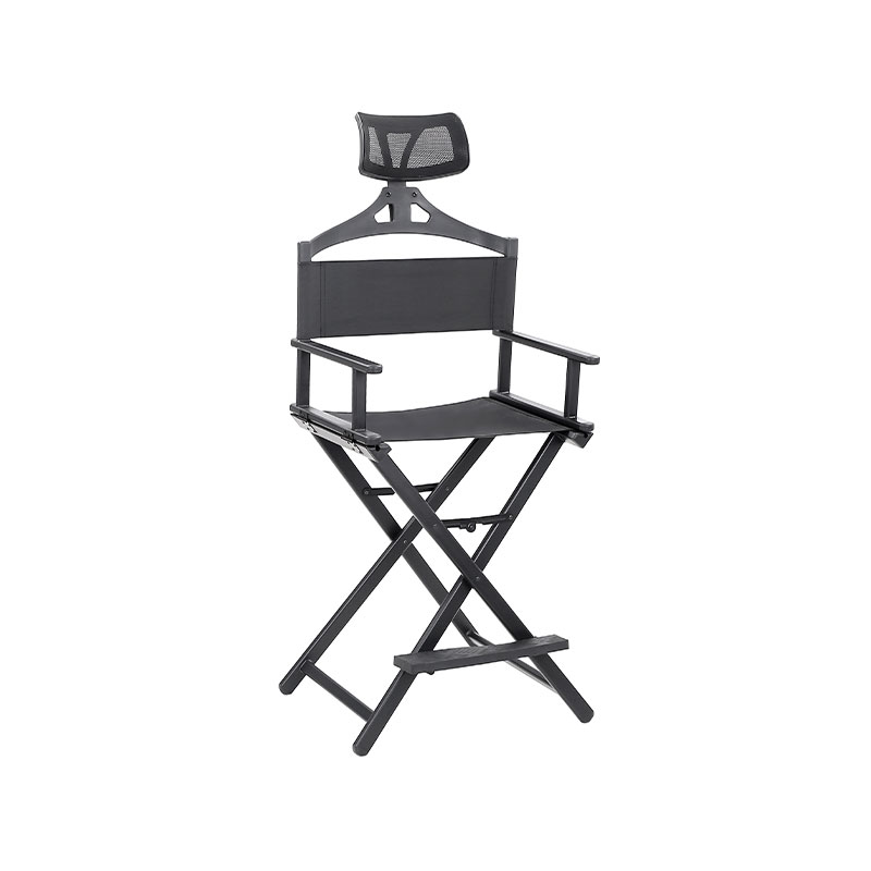 HZ2008Z Cadeira de maquiagem dobrável e portátil com apoio de cabeça