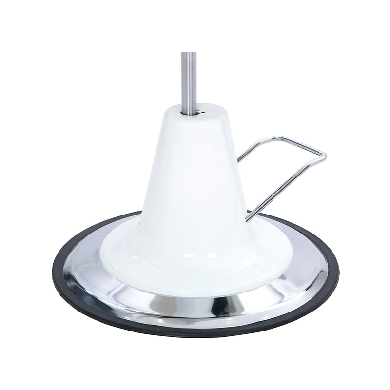 Bomba hidráulica para cadeira de barbeiro vintage HZ25 com base prateada