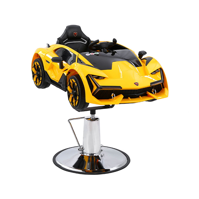 HZ8103Z Cadeiras de barbeiro infantis amarelas em formato de carro