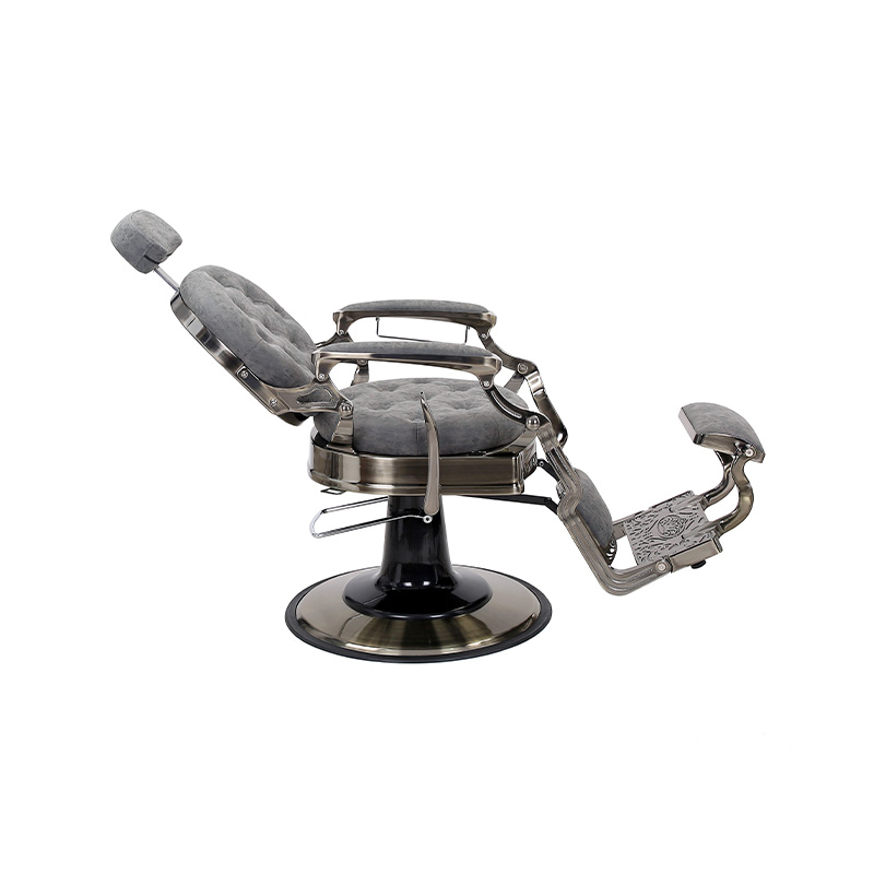 HZ8799QM Cadeira de cabeleireiro com almofada redonda cinza