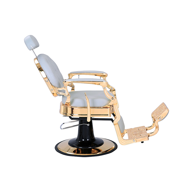 HZ8799B-K / HZ8799B-R / HZ8799G-R / HZ8799H-Z Cadeira de barbeiro preta com moldura dourada