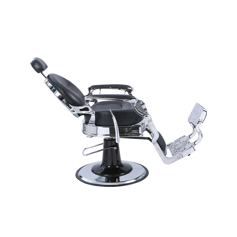 HZ8799C Preto clássico padrão vertical almofada quadrada espessada cadeira reclinável retrô