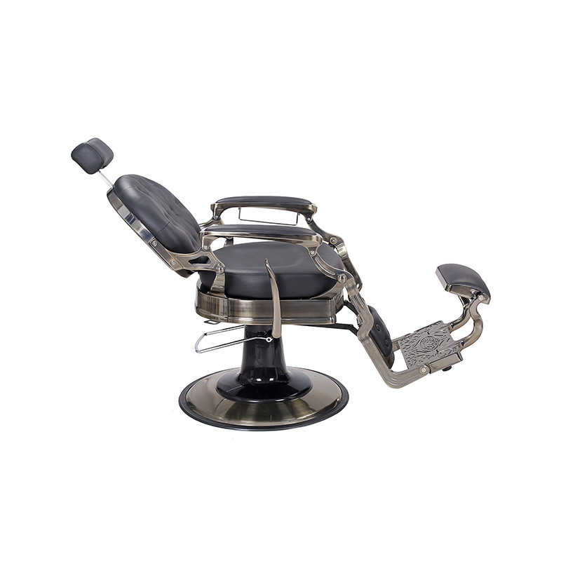 Cadeira de barbeiro reclinável hidráulica resistente estilo vintage