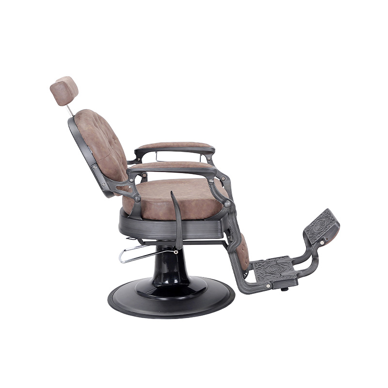 Cadeira de barbeiro reclinável hidráulica resistente estilo vintage