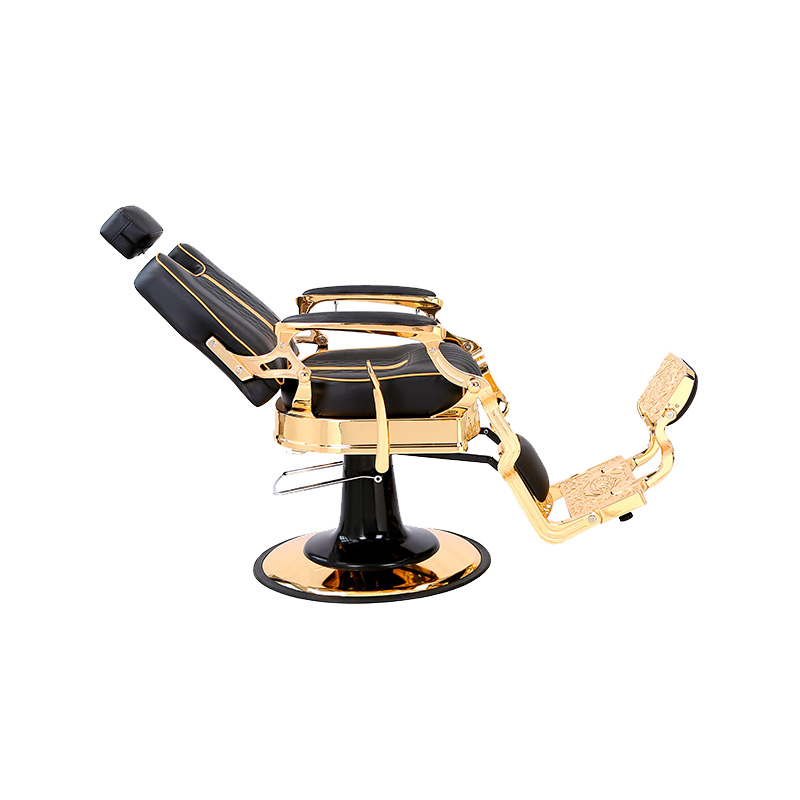 HZ87104 Cadeira de barbeiro vintage ajustável de estilo industrial com estrutura de metal resistente