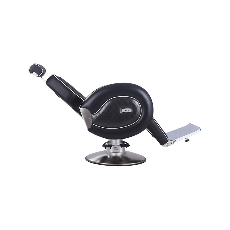 HZ8762 Cadeira de barbeiro para salão de serviço pesado com borda preta e faixa de borda branca laminada