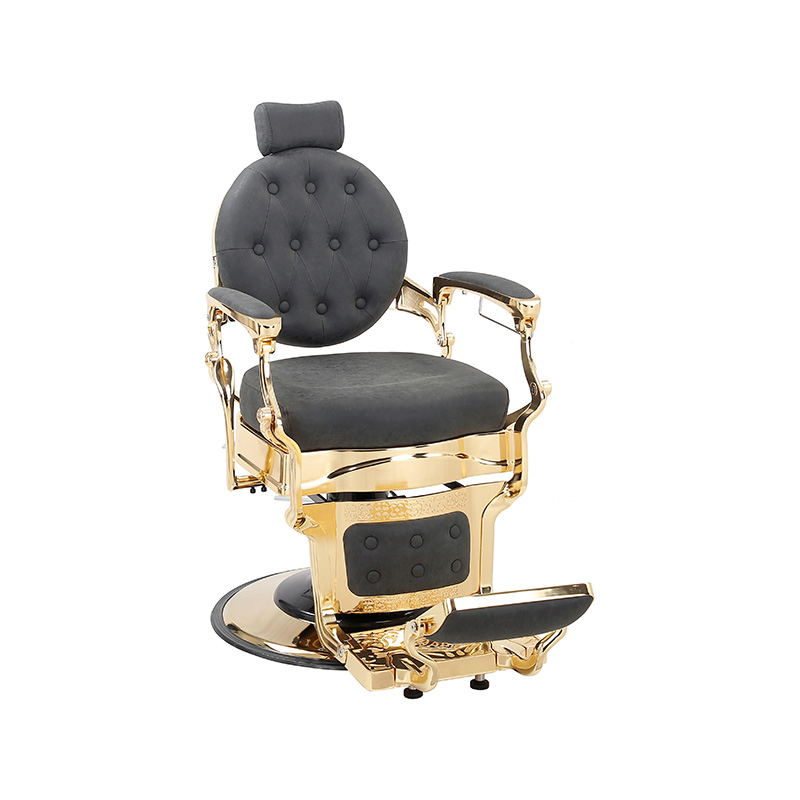 Cadeira de barbeiro reclinável hidráulica resistente estilo vintage