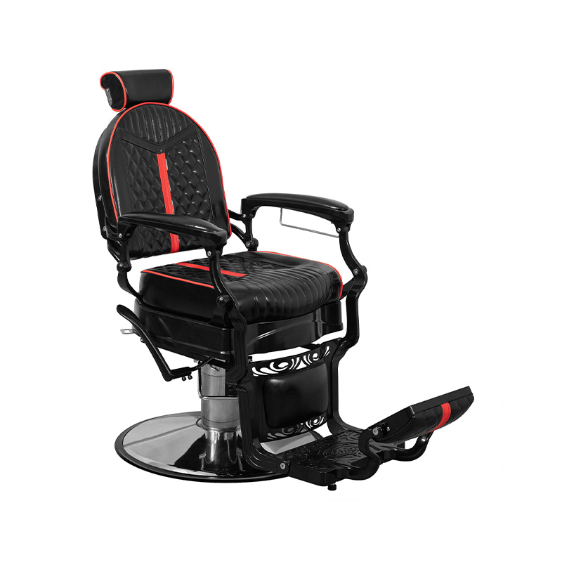 HZ87101BW / HZ87101BK / HZ87101RB / HZ87101 / HZ87101RD Cadeira de corte de cabelo britânica retrô diamante para salão de cabeleireiro