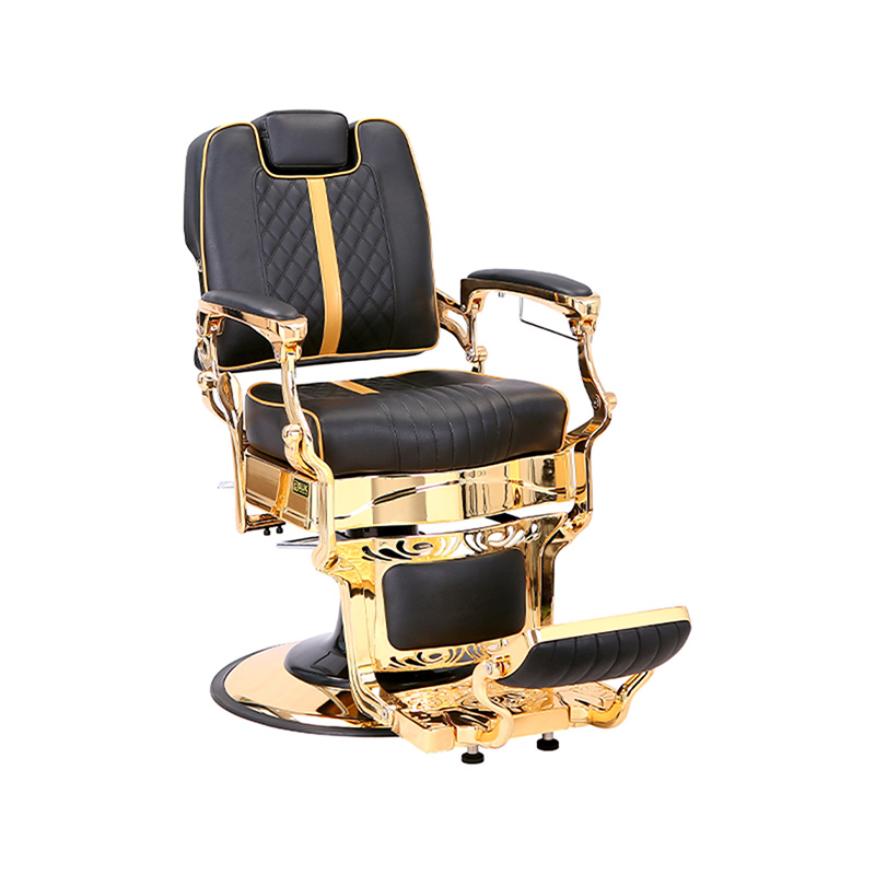 HZ87104 Cadeira de barbeiro vintage ajustável de estilo industrial com estrutura de metal resistente