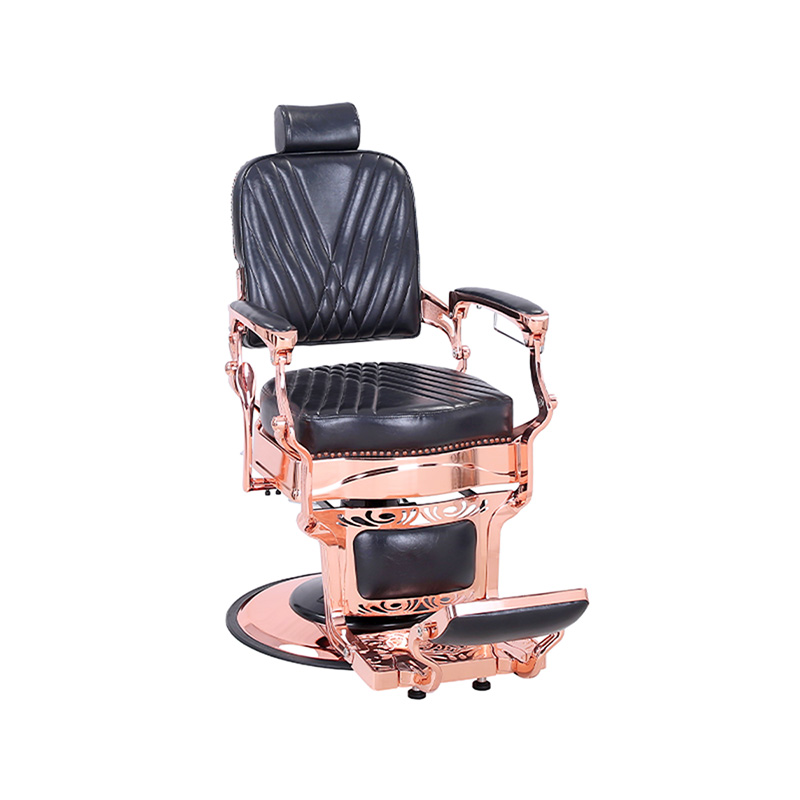 HZ87127 Cadeira de barbeiro com encosto quadrado reclinável hidráulico estilo vintage para serviço pesado