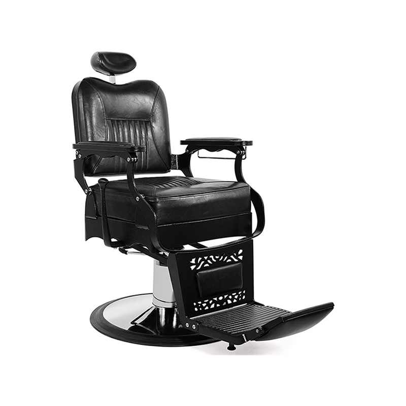 HZ8754 Cadeiras de salão pretas estilo vintage