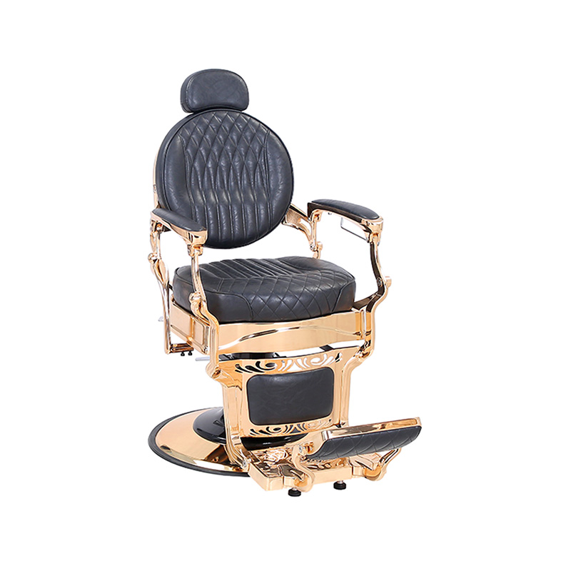 HZHZ8799E Cadeira de cabeleireiro retrô xadrez preta