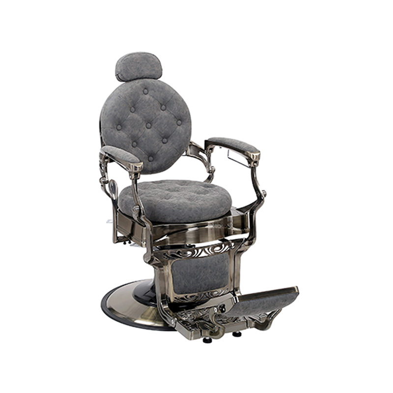 HZ8799QM Cadeira de cabeleireiro com almofada redonda cinza