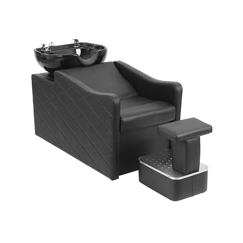 Estação de lavagem de cabelo HZ9075 com pia de shampoo de cerâmica