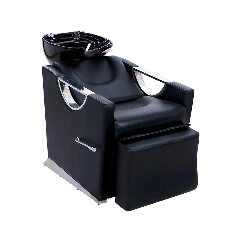 HZ9004 Conjunto de pia e cadeira ajustável para tigela de shampoo de cerâmica
