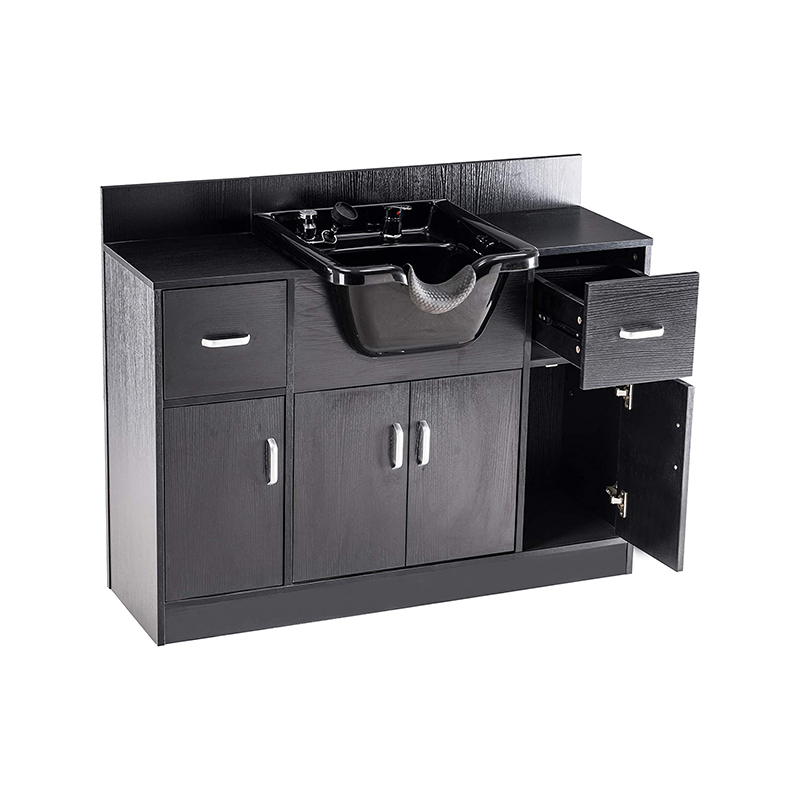 Armário de beleza spa salão HZ5024 com pulverizador de torneira