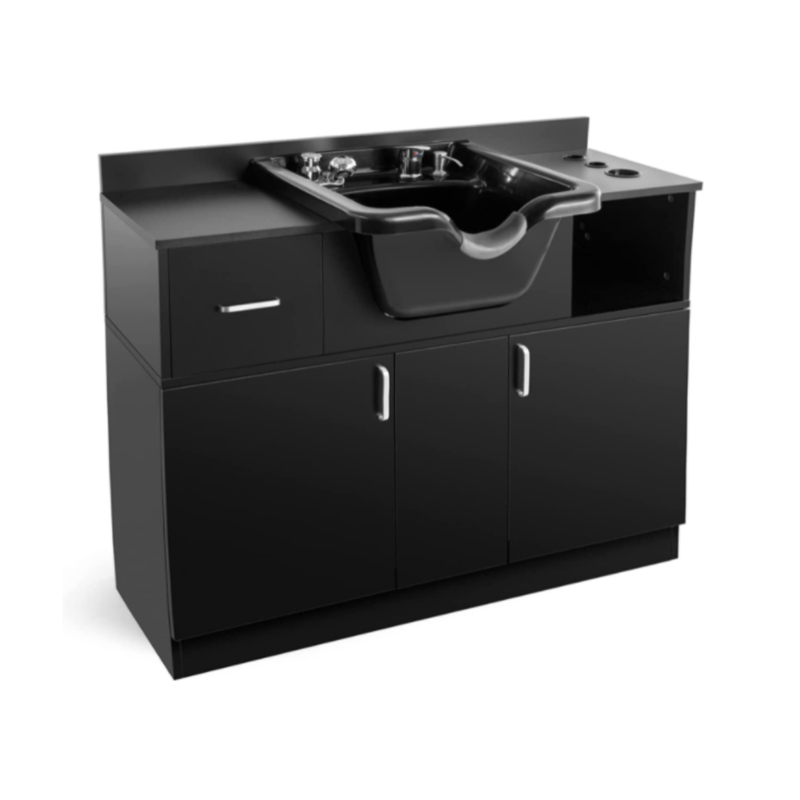 HZ901 Estação de pia multifuncional para retrolavagem de shampoo com tigela de shampoo